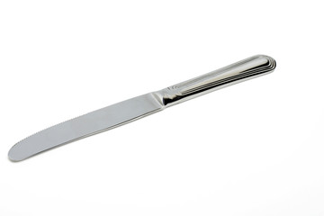 kitchen table knife isolated on a white background.