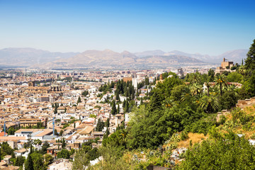 Fototapeta na wymiar Granada City, Andalusia, Spain.