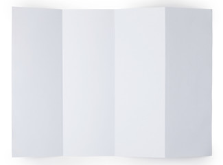 folded blank paper