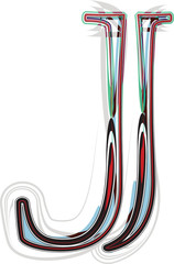 font Illustration Letter J