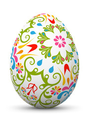 Fototapeta premium Osterei, Ei, Ostern, Muster, Easter Egg, Pattern, Design, 3D