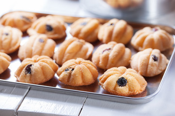 thai homemade small cake with raisin