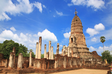 Sukhothai ruin old pagoda