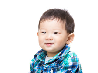 Asia baby boy smile
