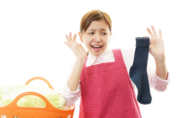 悪臭に悩む主婦