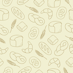 Bread seamless background