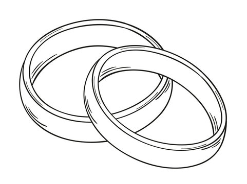 Wedding Ring - Wedding Ring Drawing - CleanPNG / KissPNG