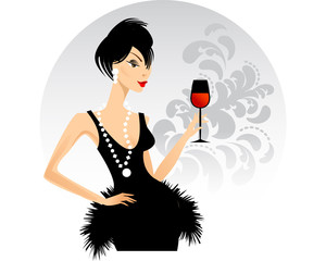 Lady with a Glass of Wine