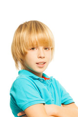 Blond boy portrait