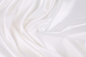 Background of white silk.