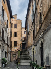 Fototapeta na wymiar Street scene from Rome, Italy