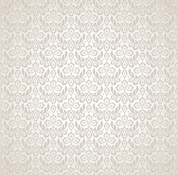 Flower vector seamless wallpaper