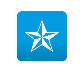 Obraz premium Etiqueta tipo app azul simbolo favorito