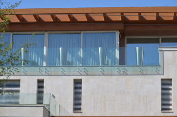terrace and facade