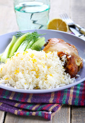 Lemon and coconut rice
