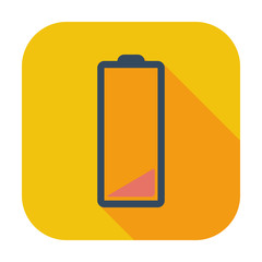 Charging the battery, flat single icon.