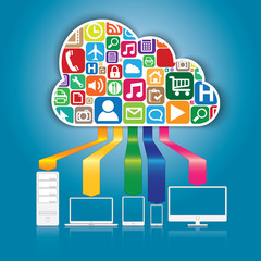 Cloud Computing and Applications concept. - 63015752