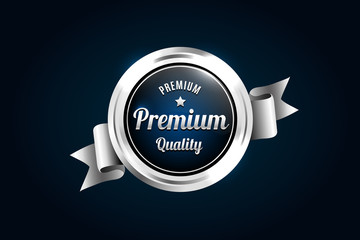 Silver Premium Quality Badge