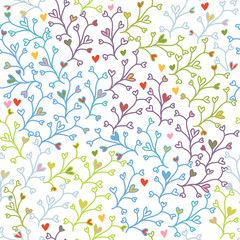 seamless doodle colorful pattern