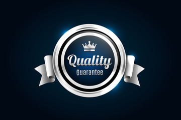 Silver Premium Quality Badge