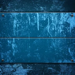 Crédence de cuisine en verre imprimé Métal blue metal background