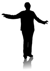 Woman silhouette