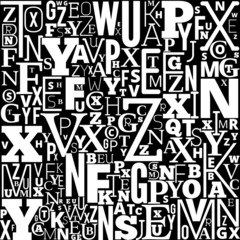 Vector Alphabet Background