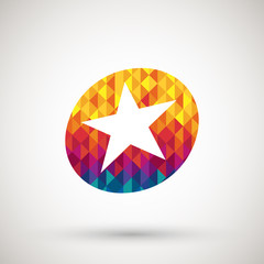 star icon with colorful diamond