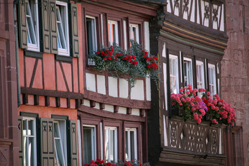 Half-timbered old house in Miltenberg, Germany