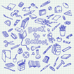 Back to school. Doodle.