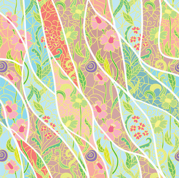 Seamless fresh vector pattern. Vector illustration.