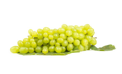 white grape on white background