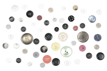 Obraz na płótnie Canvas Old sewing buttons collection