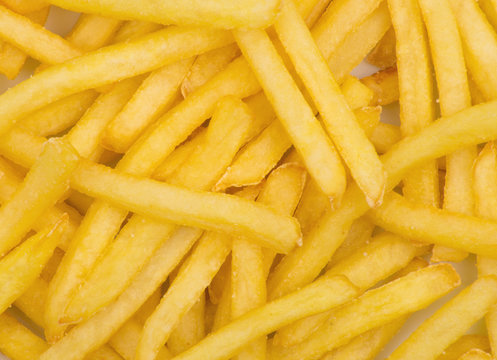 Potatoes fries background