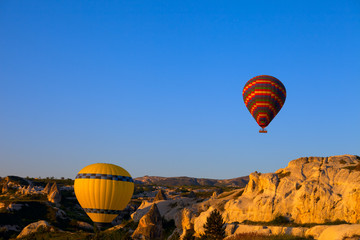 Hot air balloons in early morning - Powered by Adobe