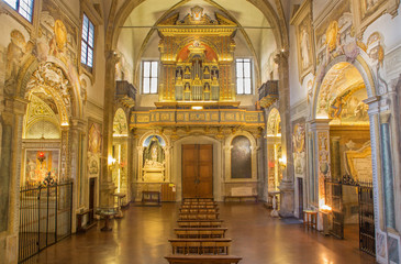 Fototapeta na wymiar Bologna - baroque church San Michele in Bosco