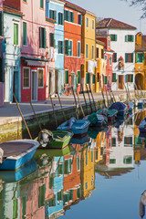 Venice - Houses over the canal from Burano island