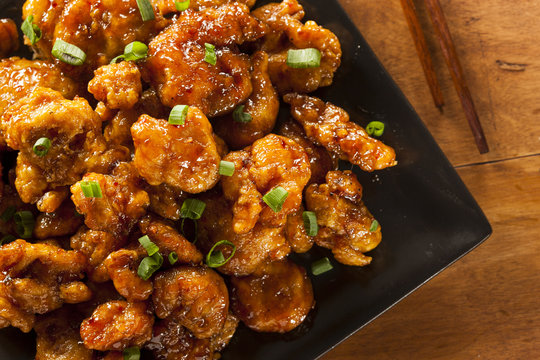Asian Orange Chicken with Green Onions