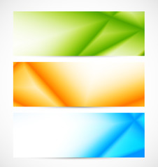 Obraz premium Set of geometric banners