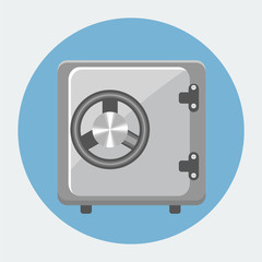 Fototapeta premium Safe flat icon