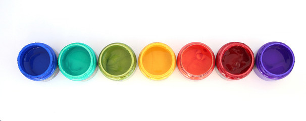 Rainbow paint pots - 63027164