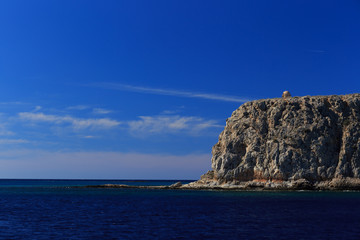 Fototapeta na wymiar Venetian fortress on the island Gramvousa, Greece