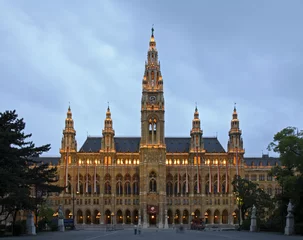 Fotobehang Town Hall (Rathaus) in Vienna. Austria © Andrey Shevchenko