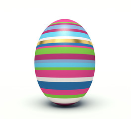Vertical colorful Easter egg.