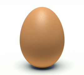 Egg. 3d render illustration.
