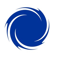 Spirale bleu