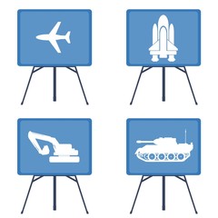 Transport sur 4 panneaux d'affichages