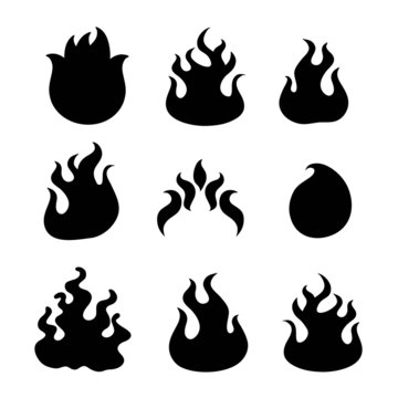 flames icon over white background vector illustration