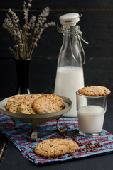Homemade cookies with chocolate drops