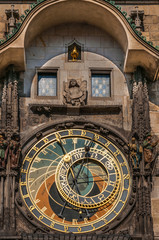 Astronomical Clock in the Old Town Square, Prague, Czech Republi